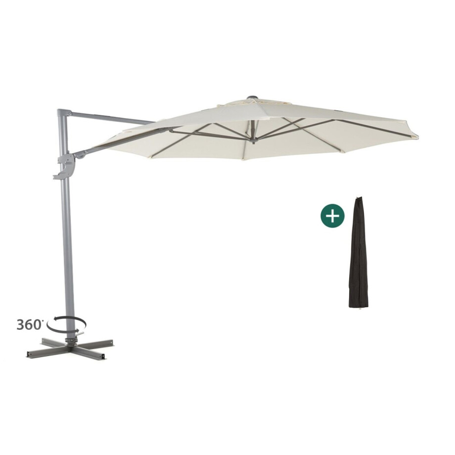 Shadowline Francisco zweefparasol ø 330cm - Laagste prijsgarantie! Shadowline Francisco zweefparasol ø 330cm - Laagste prijsgarantie! afbeelding 1