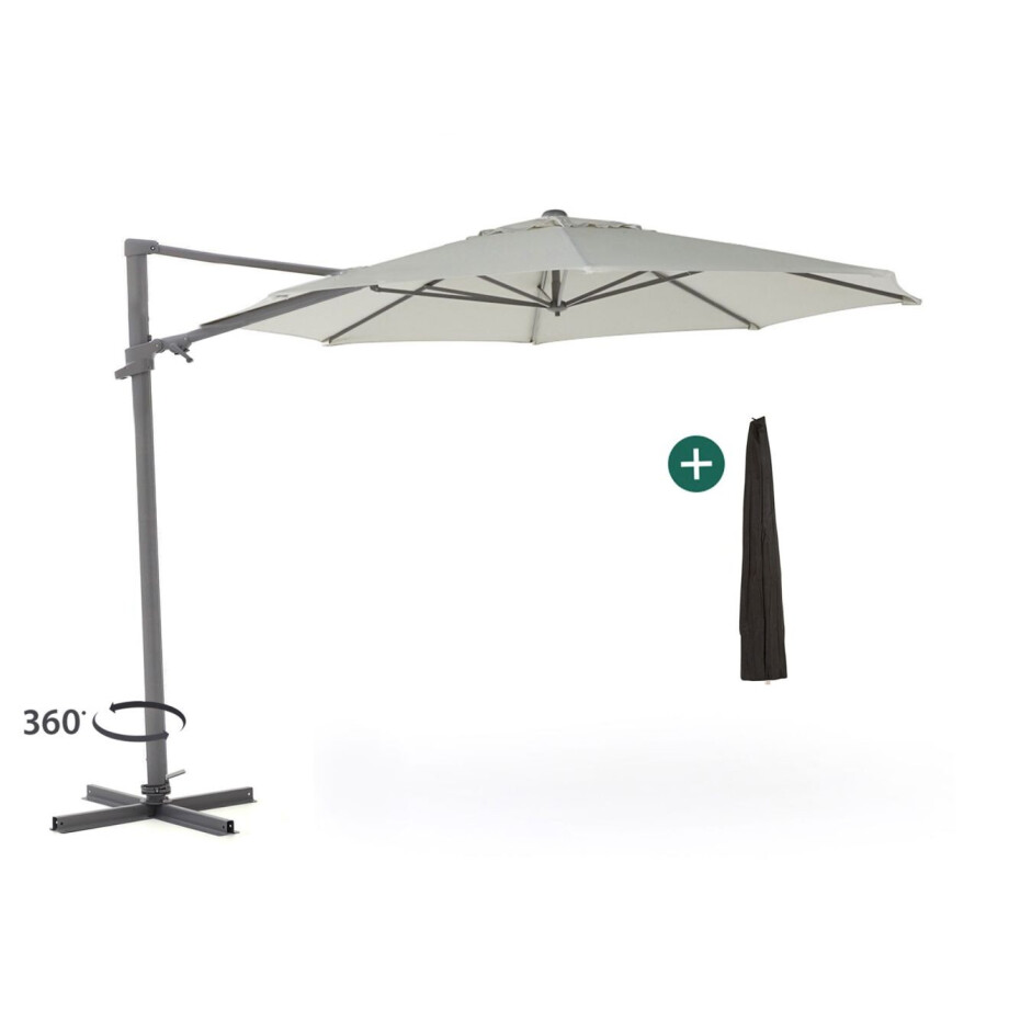 Shadowline Francisco zweefparasol ø 330cm - Laagste prijsgarantie! Shadowline Francisco zweefparasol ø 330cm - Laagste prijsgarantie! afbeelding 1