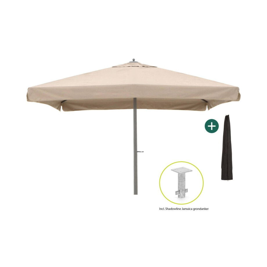 Shadowline Java parasol 400x400cm - Laagste prijsgarantie! afbeelding 1