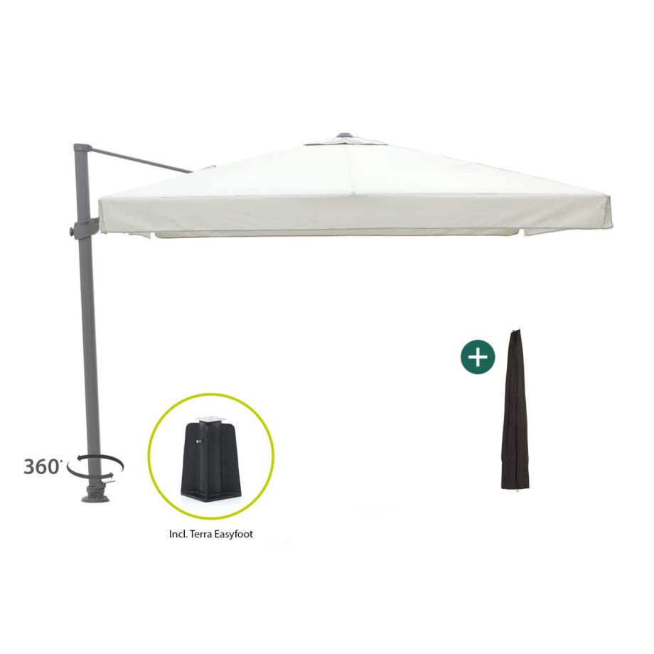 Shadowline Miami zweefparasol 300x300cm - Laagste prijsgarantie! Shadowline Miami zweefparasol 300x300cm - Laagste prijsgarantie! afbeelding 1