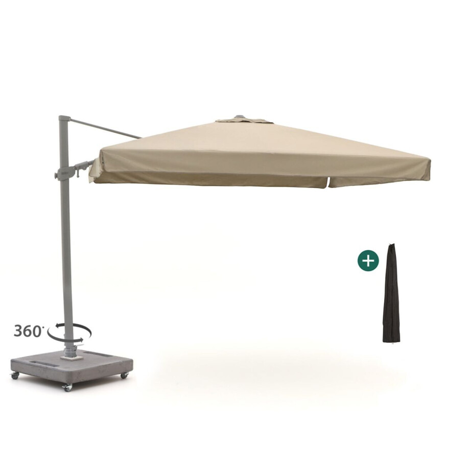 Shadowline Miami zweefparasol 300x300cm - Laagste prijsgarantie! Shadowline Miami zweefparasol 300x300cm - Laagste prijsgarantie! afbeelding 1