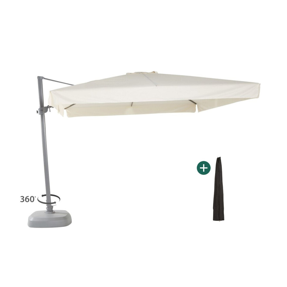 Shadowline Miami zweefparasol 300x300cm - Laagste prijsgarantie! Shadowline Miami zweefparasol 300x300cm - Laagste prijsgarantie! afbeelding 1