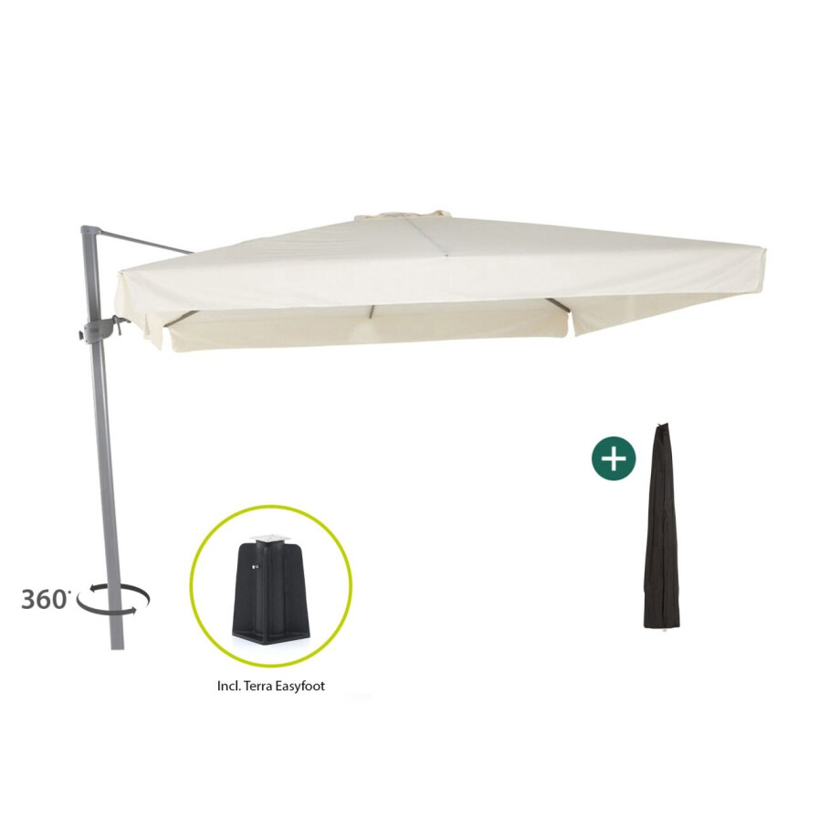 Shadowline Miami zweefparasol 300x300cm - Laagste prijsgarantie! Shadowline Miami zweefparasol 300x300cm - Laagste prijsgarantie! afbeelding 1