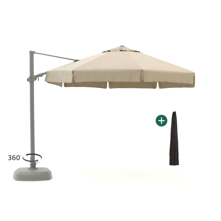 Shadowline Miami zweefparasol ø 350cm - Laagste prijsgarantie! Shadowline Miami zweefparasol ø 350cm - Laagste prijsgarantie! afbeelding 1