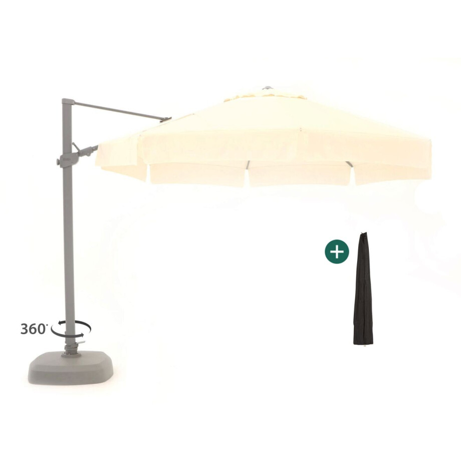 Shadowline Miami zweefparasol ø 350cm - Laagste prijsgarantie! afbeelding 1
