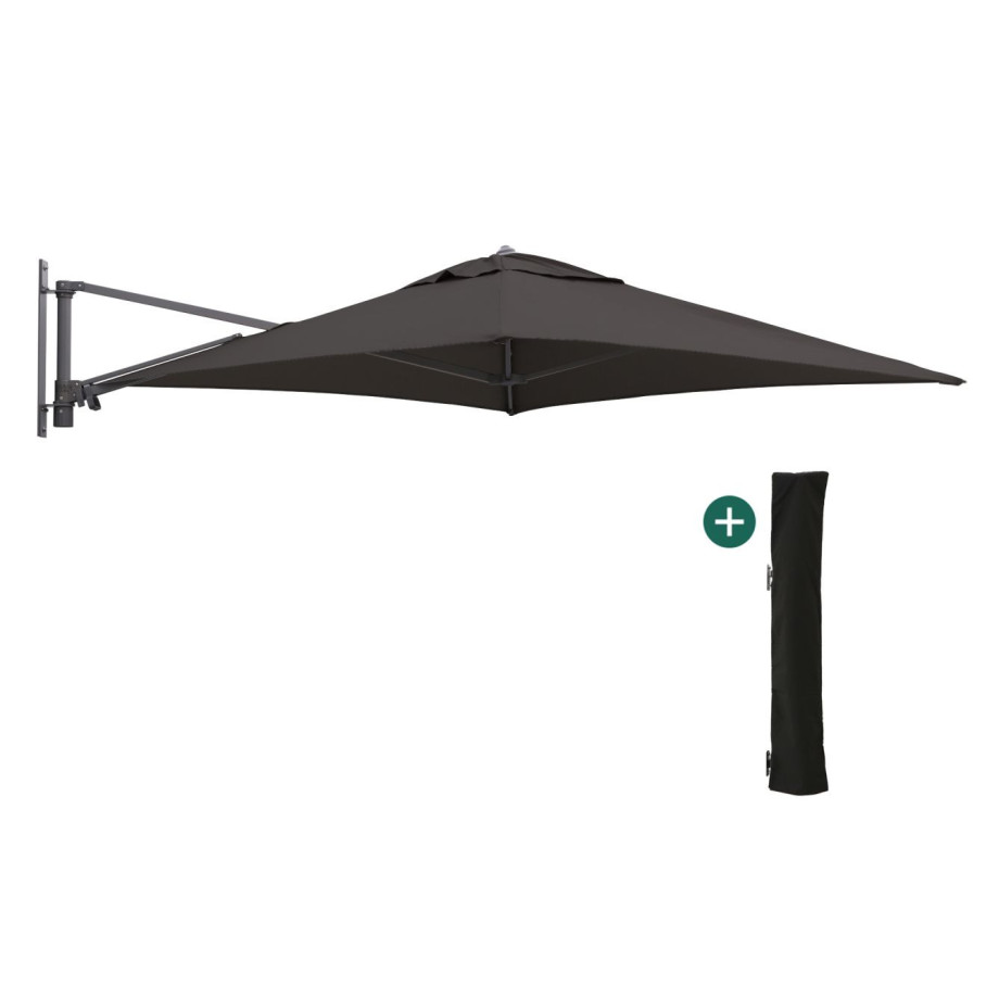 Shadowline muurparasol 200x200cm - Laagste prijsgarantie! afbeelding 1