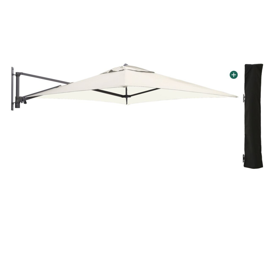 Shadowline muurparasol 200x200cm - Laagste prijsgarantie! afbeelding 1