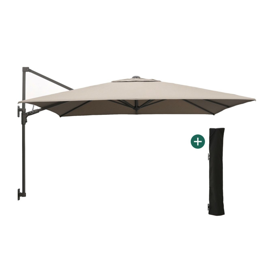 Shadowline muurparasol 250x250cm - Laagste prijsgarantie! afbeelding 1