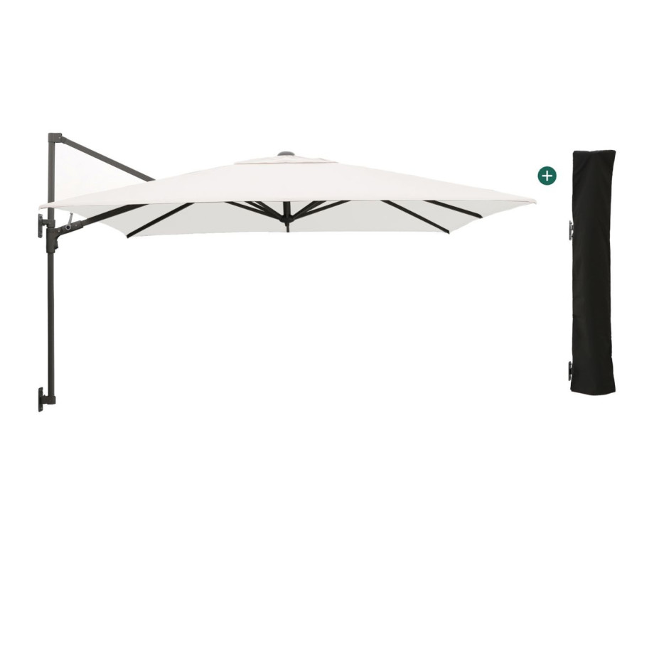 Shadowline muurparasol 250x250cm - Laagste prijsgarantie! afbeelding 1