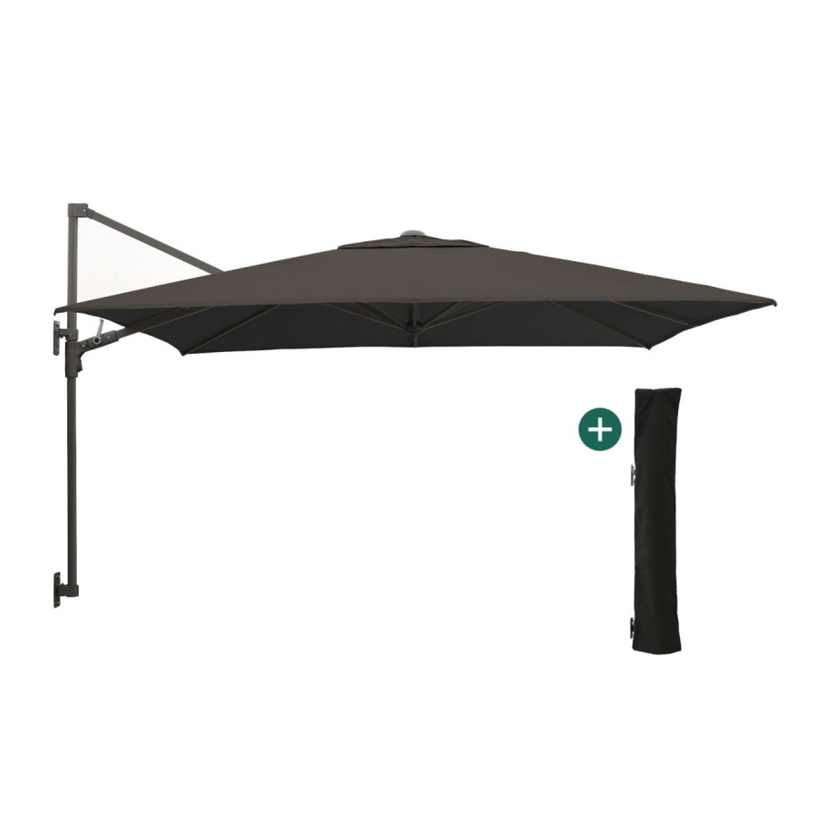 Shadowline muurparasol 250x250cm - Laagste prijsgarantie! afbeelding 1