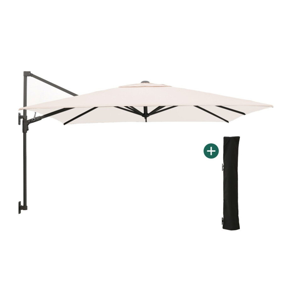 Shadowline muurparasol 250x250cm - Laagste prijsgarantie! Shadowline muurparasol 250x250cm - Laagste prijsgarantie! afbeelding 1