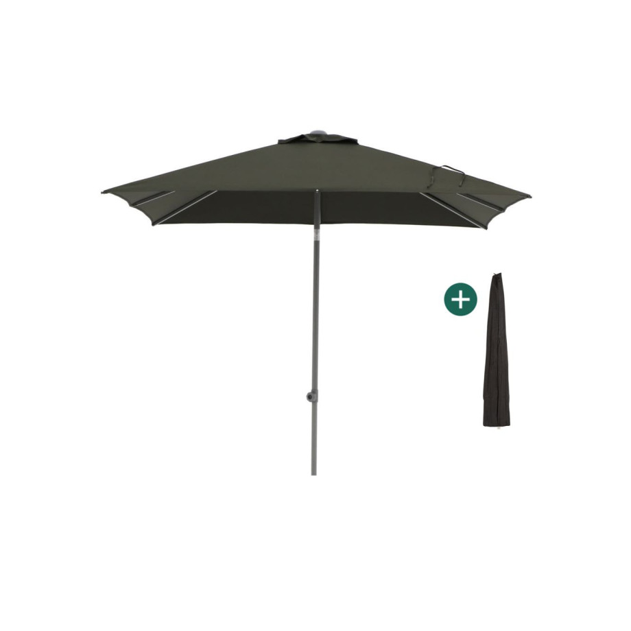 Shadowline Push-up parasol 240x240cm - Laagste prijsgarantie! afbeelding 1