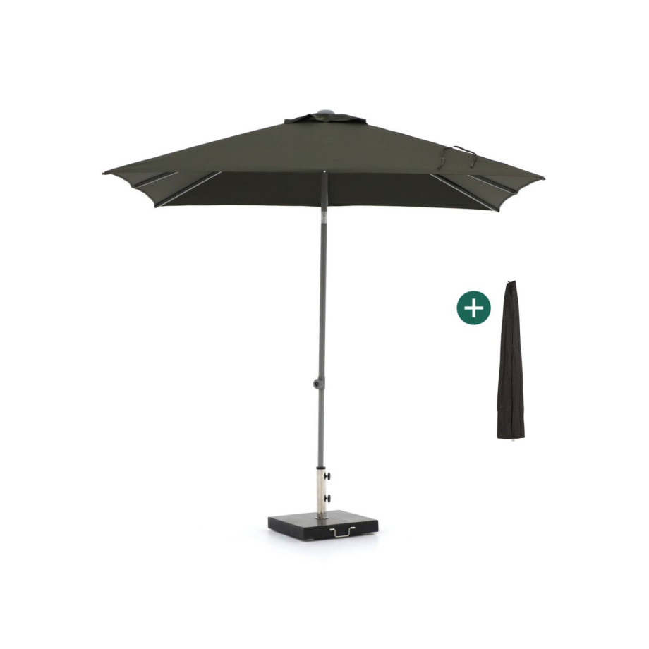 Shadowline Push-up parasol 240x240cm - Laagste prijsgarantie! afbeelding 1