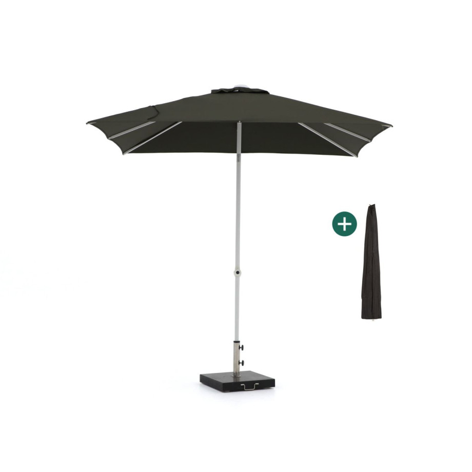 Shadowline Push-up parasol 240x240cm - Laagste prijsgarantie! afbeelding 1