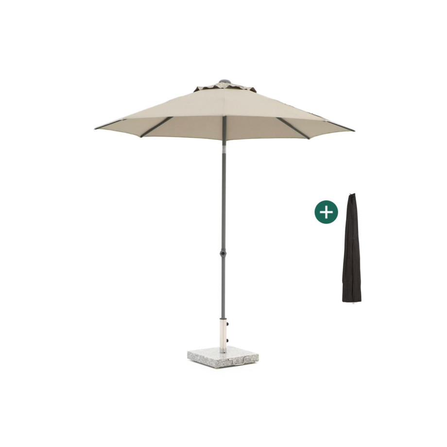 Shadowline Push-up parasol ø 250cm - Laagste prijsgarantie! afbeelding 1