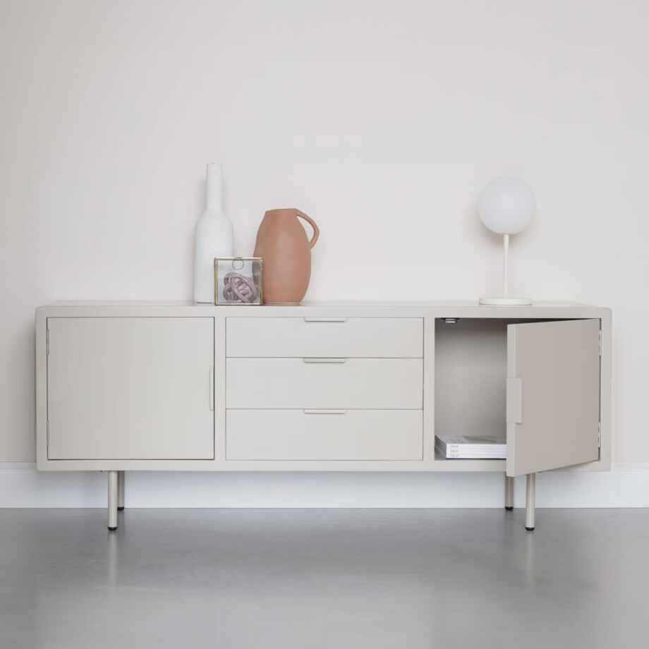 ZILT Dressoir 'Shaneaka' 140cm MDF, kleur Beige afbeelding 