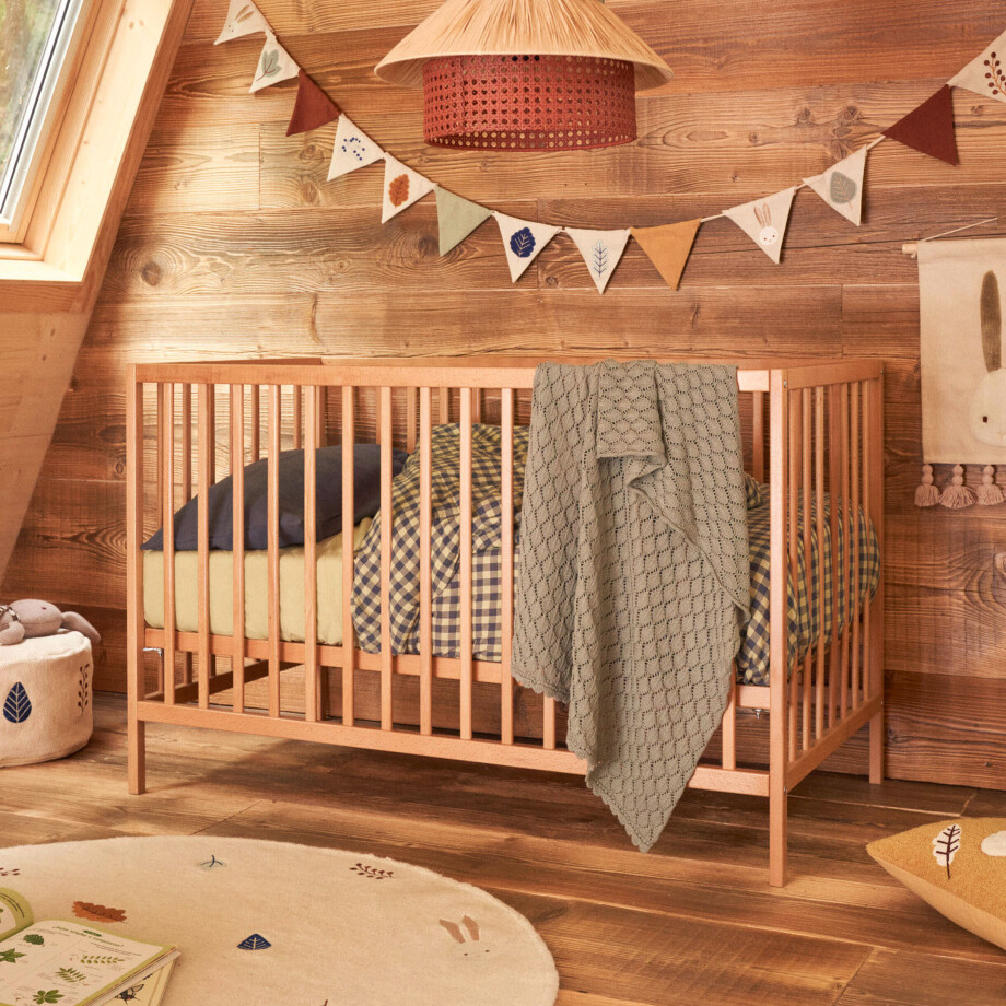 Kave Home Ledikant 'Shantal' 60 x 120cm, kleur Naturel afbeelding 1