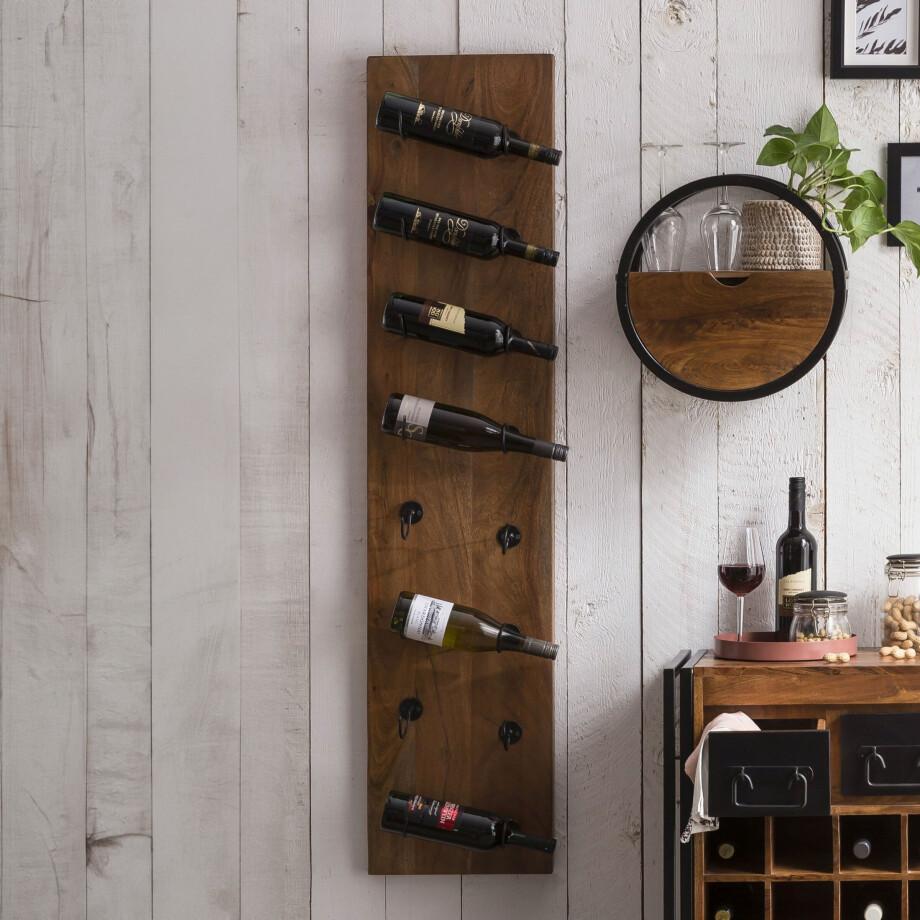 Artistiq Wijnrek 'Shontay' Mangohout, Voor 8 flessen Artistiq Wijnrek 'Shontay' Mangohout, Voor 8 flessen afbeelding