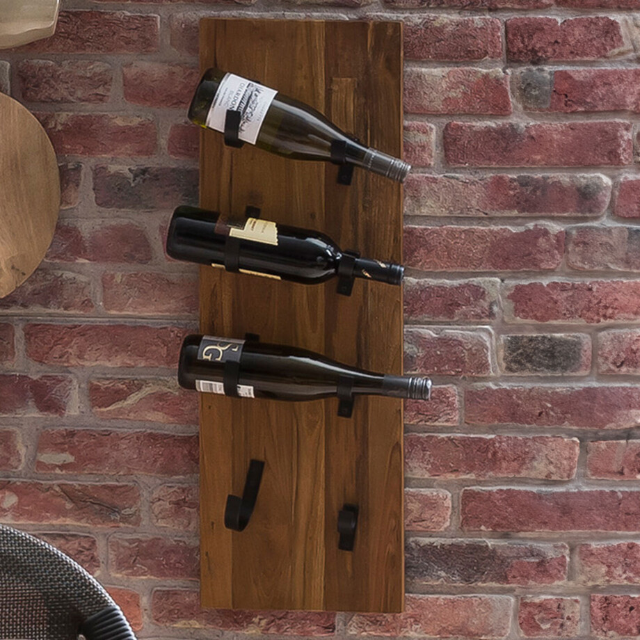 Artistiq Wijnrek 'Shontay' Mangohout, Voor 4 flessen Artistiq Wijnrek 'Shontay' Mangohout, Voor 4 flessen afbeelding