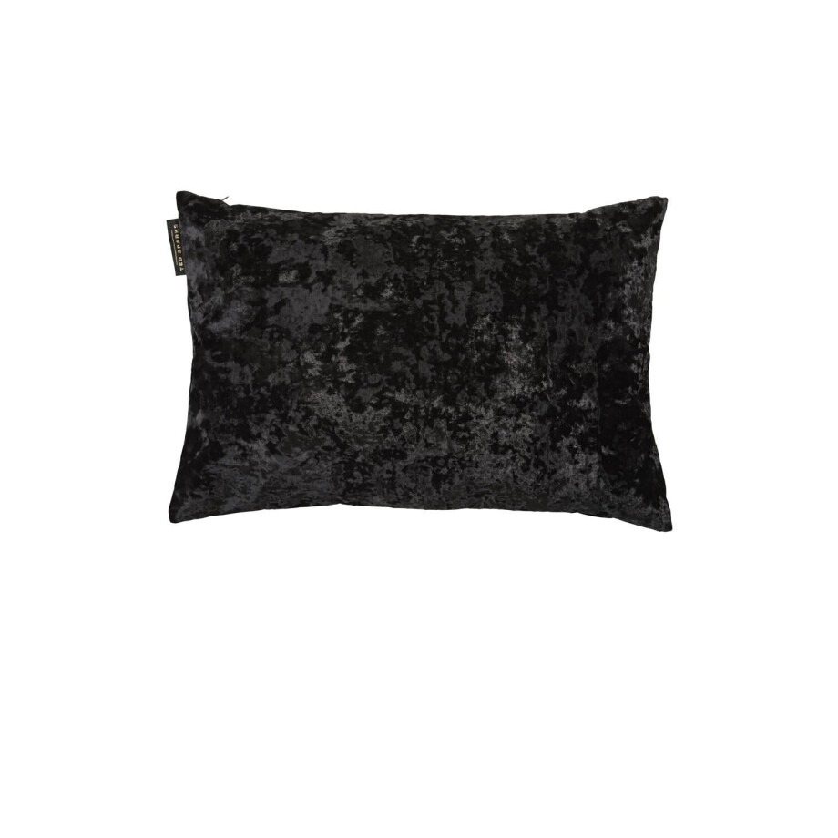 Sierkussen Charcoal crushed velvet | Ted Sparks afbeelding 1
