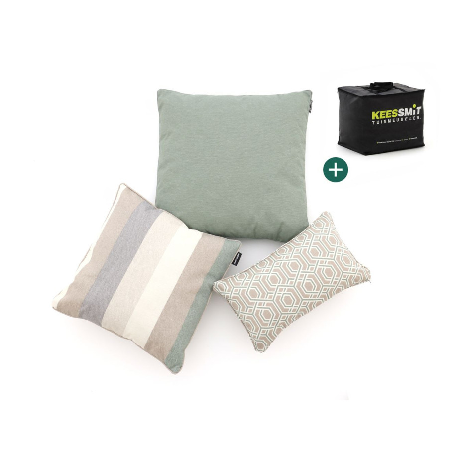 Sierkussen set Modern Graphic Green - Laagste prijsgarantie! afbeelding 