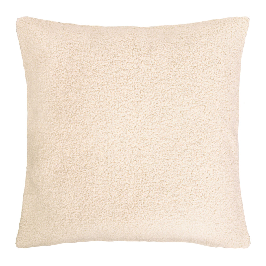 QUVIO Sierkussenhoes teddy - 45x45cm - Beige QUVIO Sierkussenhoes teddy - 45x45cm - Beige afbeelding 1
