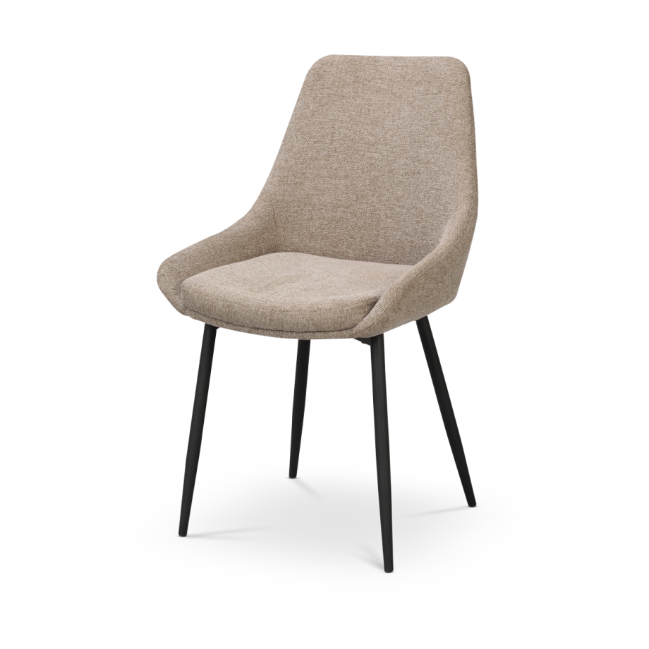 Sierra eetkamerstoel donker beige Sierra eetkamerstoel donker beige afbeelding 1