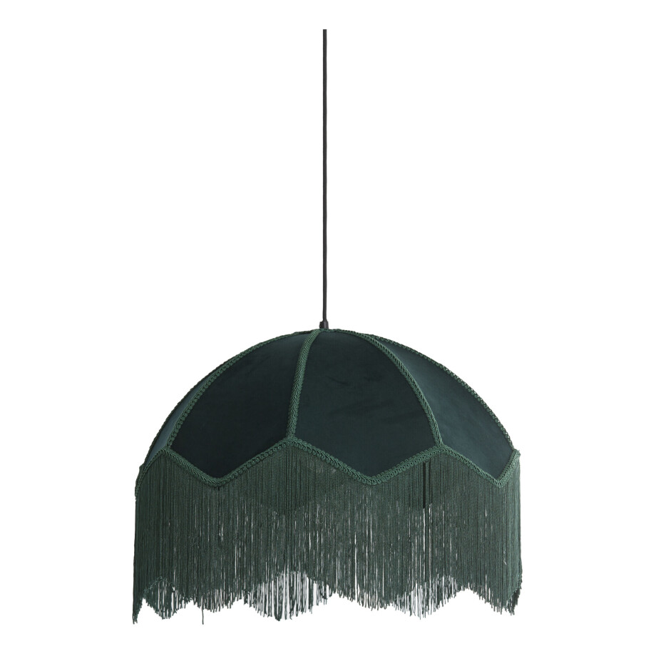 Light & Living Hanglamp 'Malacia' Velvet, 50cm, kleur Groen Light & Living Hanglamp 'Malacia' Velvet, 50cm, kleur Groen afbeelding 1