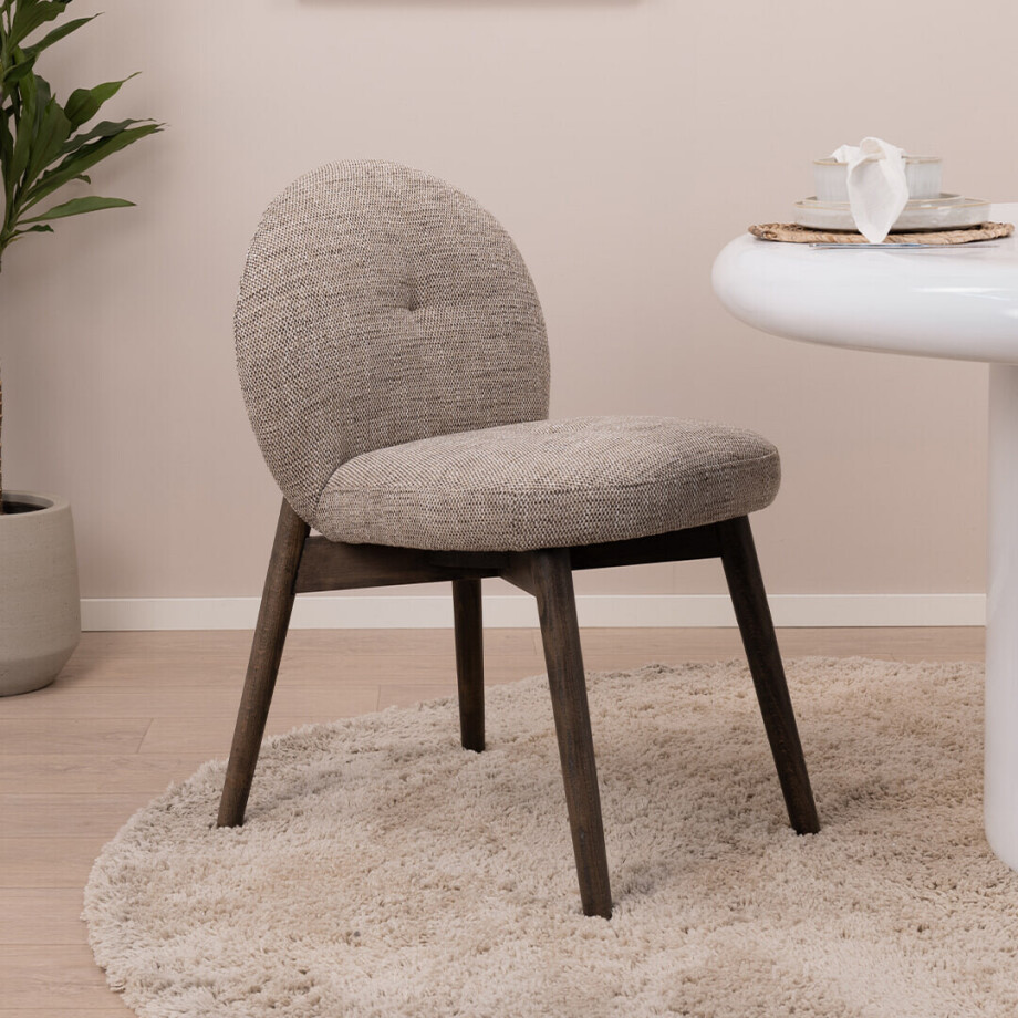 Light & Living Eetkamerstoel 'Sinosa' kleur Lichtbruin afbeelding 1