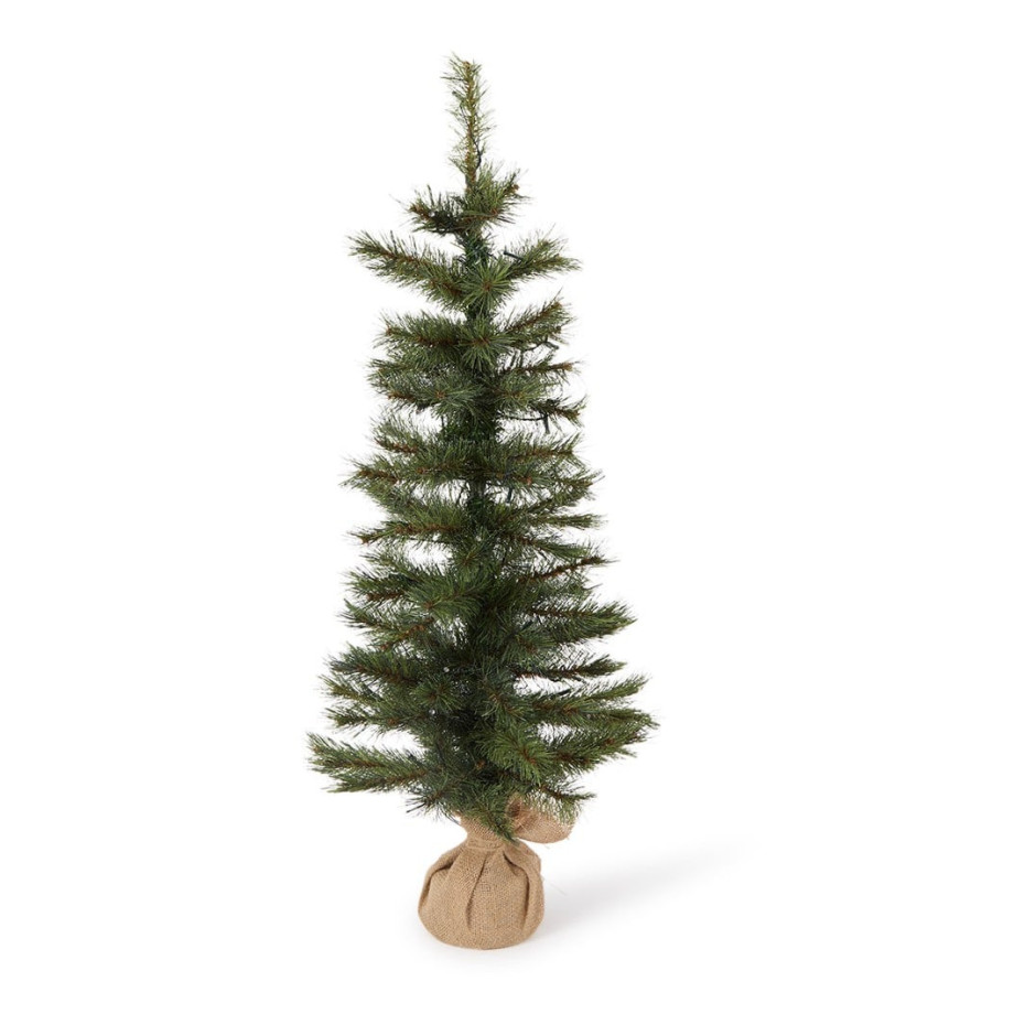 Sirius Alvin kunstkerstboom met LED verlichting in jute zakje 90 cm afbeelding 1