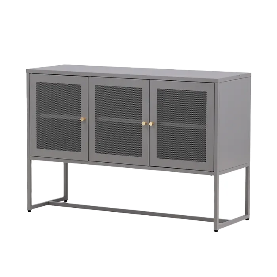 Sita metalen dressoir grijs - 120 x 80 cm Sita metalen dressoir grijs - 120 x 80 cm afbeelding 1