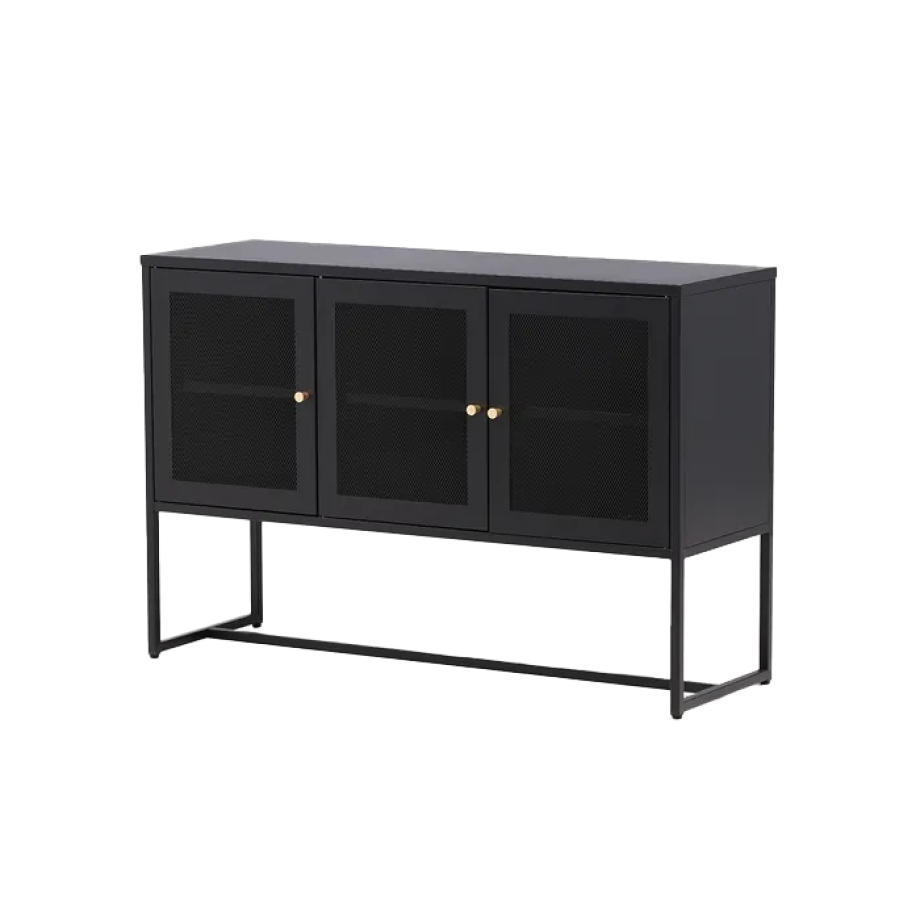 Sita metalen dressoir zwart - 120 x 80 cm afbeelding 1