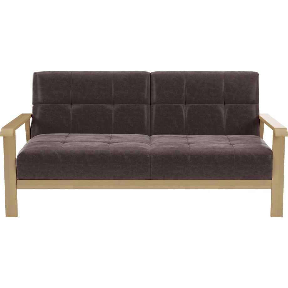 sit&more 2,5-zitsbank Billund Armleuningen van natuurlijk beukenhout, verschillende bekledingen en kleuren afbeelding 1