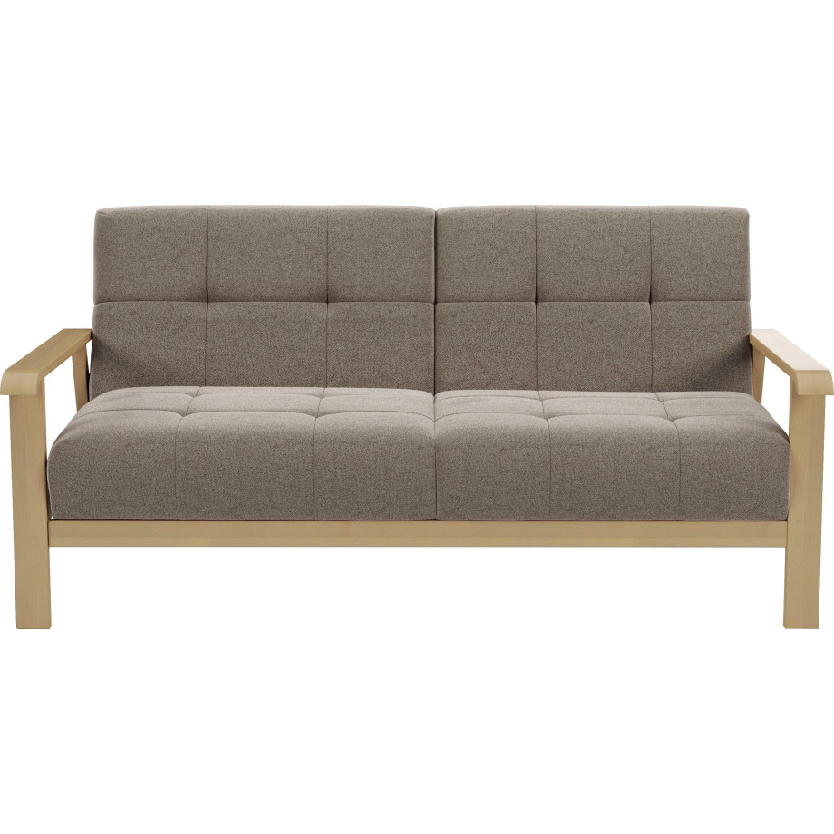 sit&more 2,5-zitsbank Billund Armleuningen van natuurlijk beukenhout, verschillende bekledingen en kleuren afbeelding 1