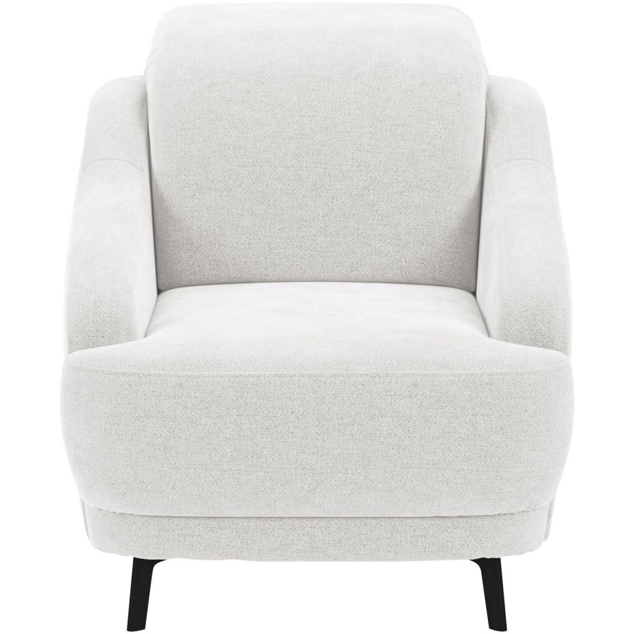 sit&more Fauteuil Blues met metalen poten, matzwart (1 stuk) afbeelding 1