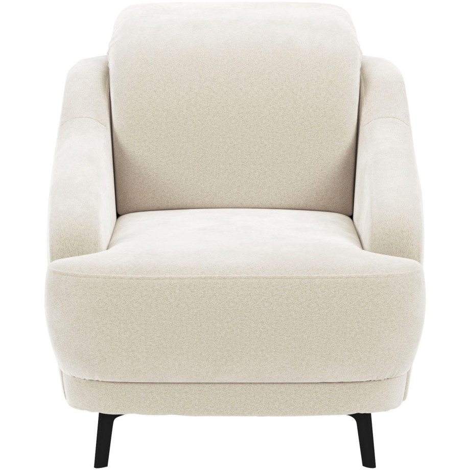 sit&more Fauteuil Blues met metalen poten, matzwart (1 stuk) afbeelding 1