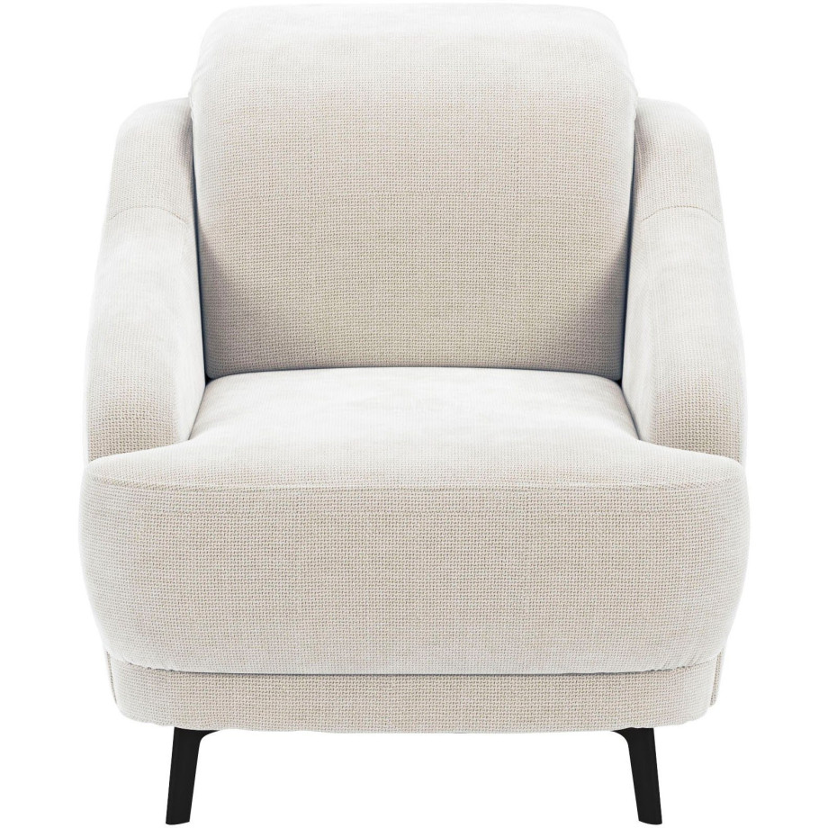 sit&more Fauteuil Blues met metalen poten, matzwart (1 stuk) afbeelding 1