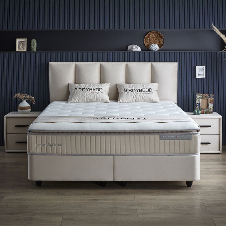 Boxspring 140x200 Cm 2 Kastjes Hybrid Dekbed Discounter - Dekbed-Discounter.nl afbeelding 1