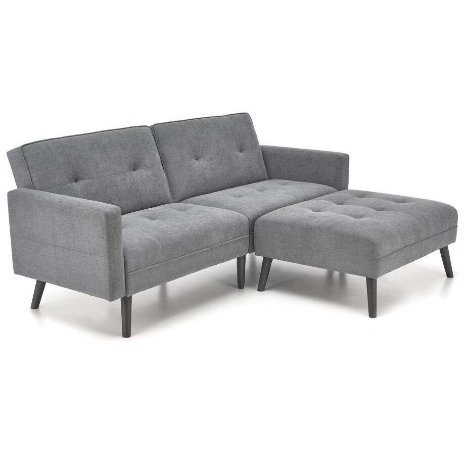 Slaapbank Cornelius 200x167 cm met voet bank grijs afbeelding 1