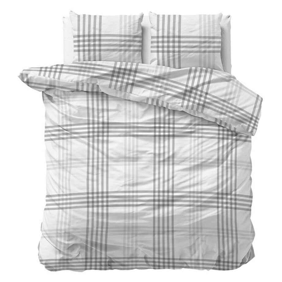 Dekbedovertrek Azra - Eenpersoons (140x200 Cm) - Wit Polyester-katoen - - Sleeptime Elegance - Dekbed-Discounter.nl Dekbedovertrek Azra - Eenpersoons (140x200 Cm) - Wit Polyester-katoen - - Sleeptime Elegance - Dekbed-Discounter.nl afbeelding 1