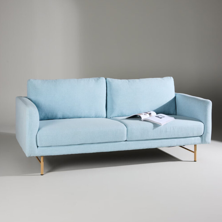 Nohr 3-zits Bank 'Sumit' kleur Lichtblauw Nohr 3-zits Bank 'Sumit' kleur Lichtblauw afbeelding 1