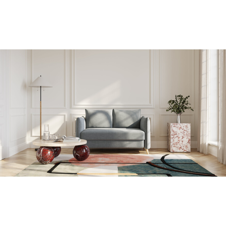 BRUNO slaapbank 120 cm in donkergrijs | stabiel massief hout & boxspringcomfort BRUNO slaapbank 120 cm in donkergrijs | stabiel massief hout & boxspringcomfort afbeelding 1
