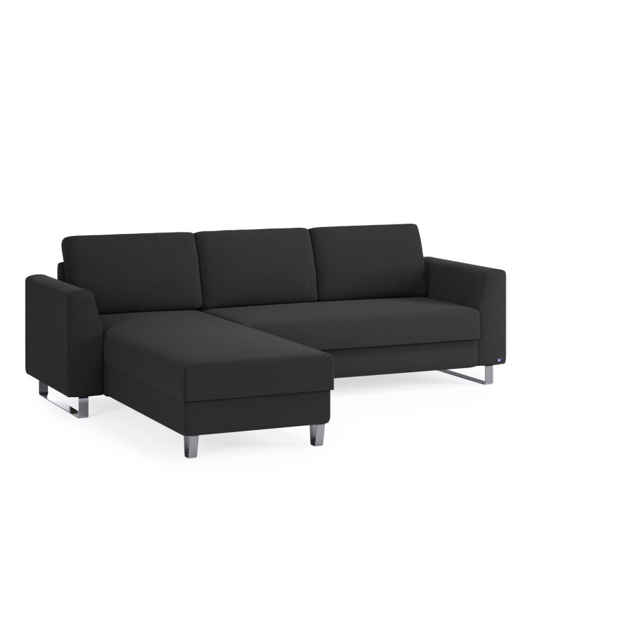 BRUNO Slaapbank 140cm in Antraciet afbeelding 1