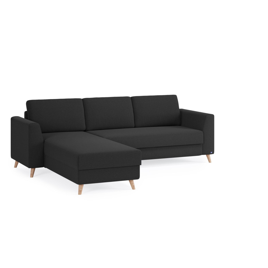 BRUNO Slaapbank 140cm in Antraciet afbeelding 1