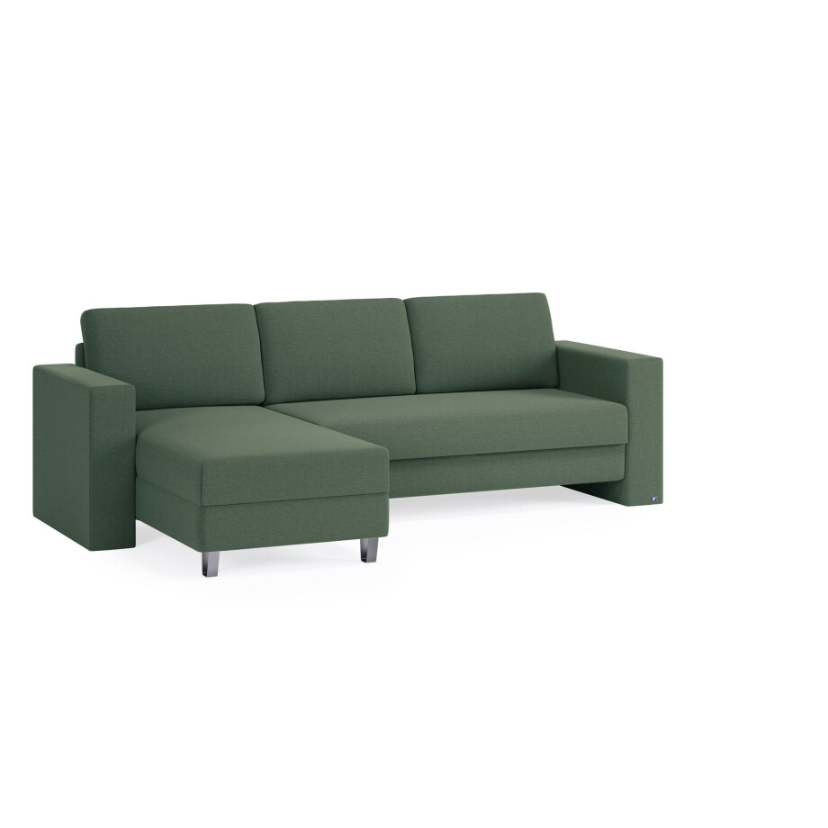 BRUNO Slaapbank 140cm in Mosgroen afbeelding 1