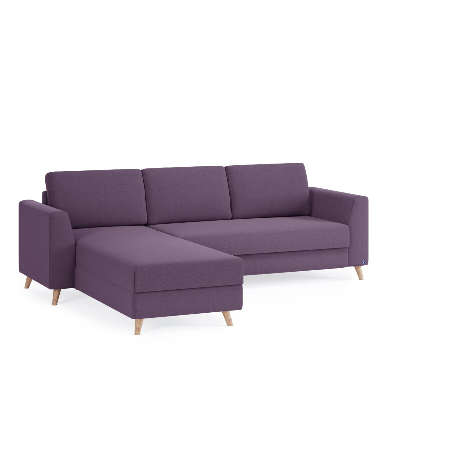BRUNO Slaapbank 140cm in Paars afbeelding 1
