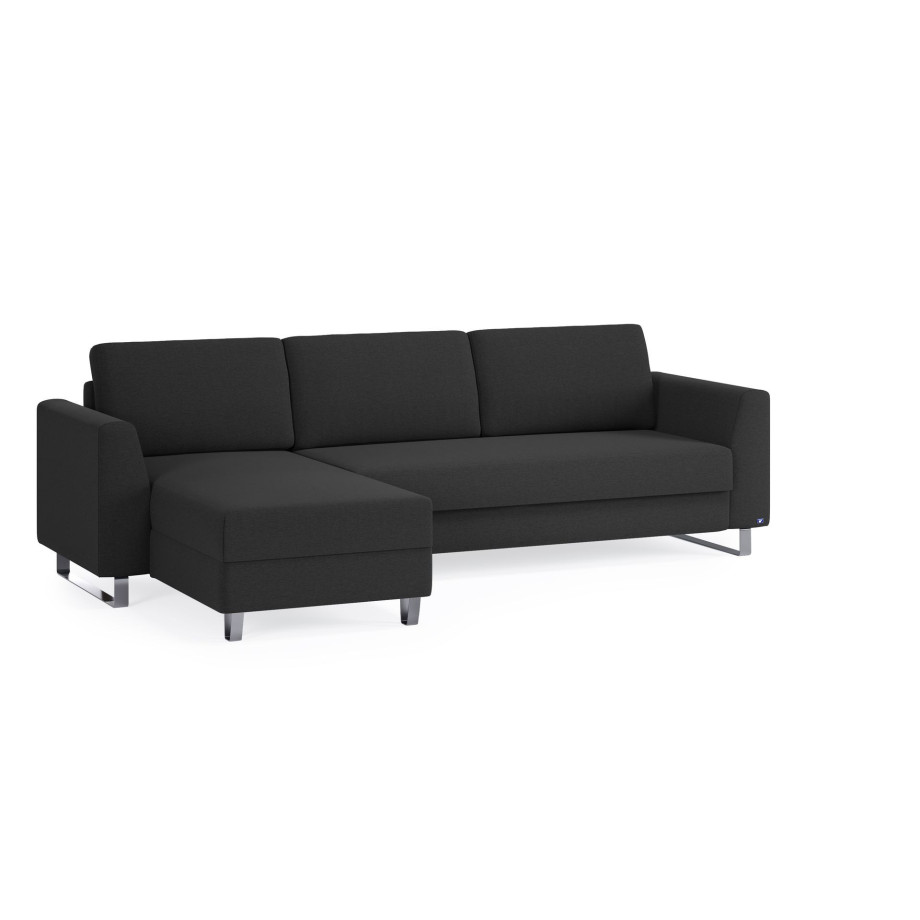 BRUNO Slaapbank 160cm in Antraciet afbeelding 1