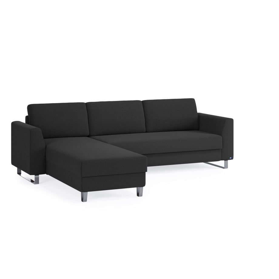 BRUNO Slaapbank 160cm in Antraciet afbeelding 1