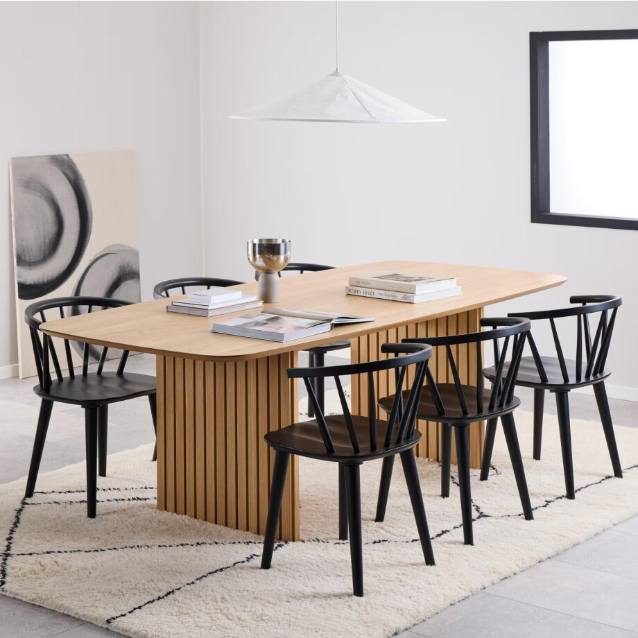 Sohome Eettafel 'Olaf' Eiken, 220 x 105cm, kleur Naturel afbeelding 1
