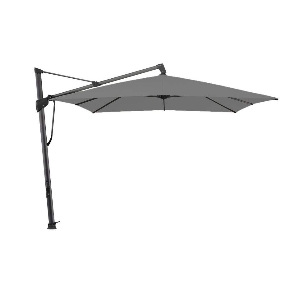 Glatz zweefparasol Sombrano® S+ easy 300x300cm Stofklasse 2 stone grey (antraciet frame) Glatz zweefparasol Sombrano® S+ easy 300x300cm Stofklasse 2 stone grey (antraciet frame) afbeelding